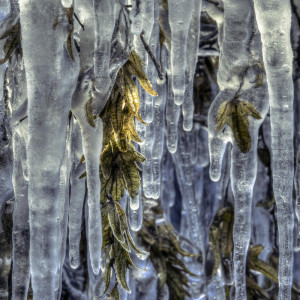 Eiskalt, gefrohrene Objekte
