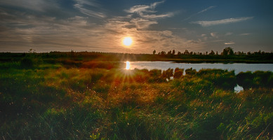 Sonnenuntergang im Hohen Venn