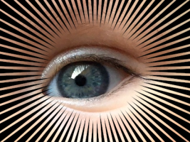 Strahlendes Kinderauge