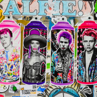 david bowie grace jones sis vicious james dean