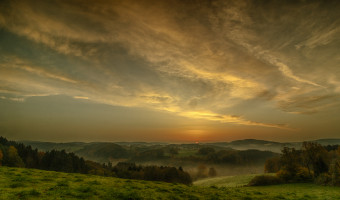Sonnenaufgang im Oberbergischen