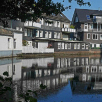Fachwerkh&auml;user am L&ouml;schteich