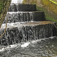 Treppenstufen zum diskutieren